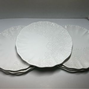 Pier 1 Lacey Salad/dessert plates - 7 pieces